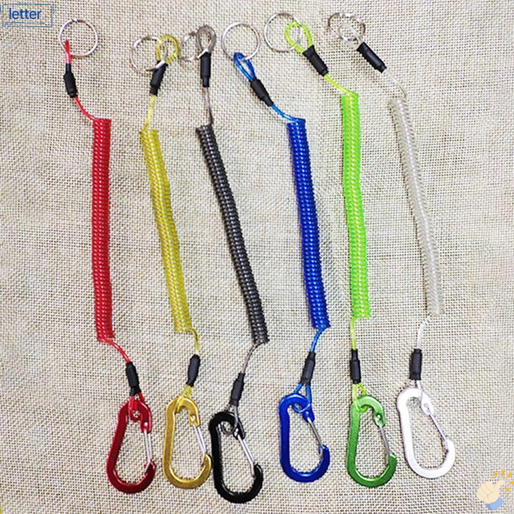 LET Lò Xo Nhựa Đàn Hồi Có Khóa An Toàn Chống Thất Lạc Cho Điện Thoại / Chìa Khóa