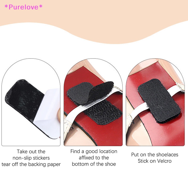 1 Cặp Khóa Dây Giày Cao Gót Hình Tam Giác Chống Trượt Dễ Điều Chỉnh Mới