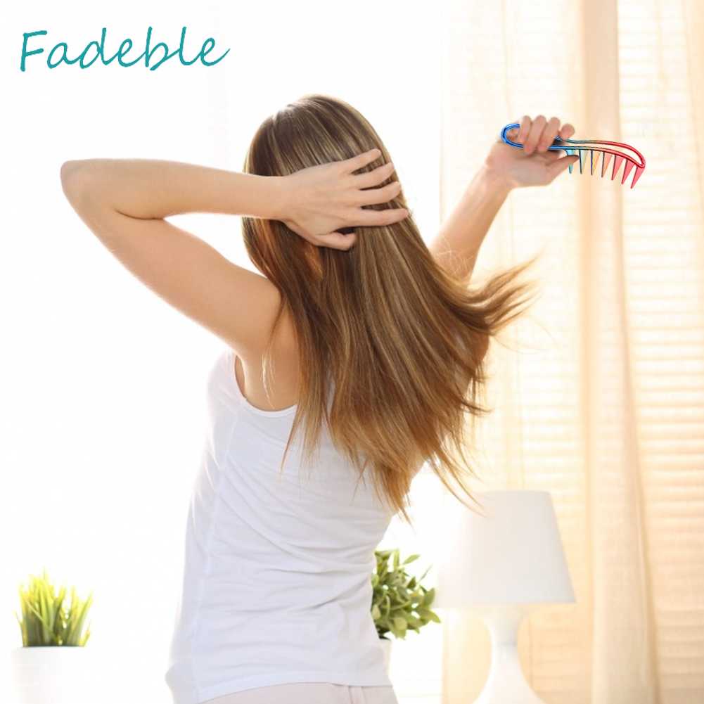 Lược Nhựa Chải Tóc Xoăn Chống Tĩnh Điện Thiết Kế Hình Cá Mập Độc Đáo