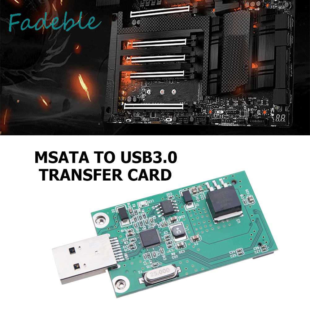 Card Chuyển Đổi PCI-E MSATA SSD Sang Usb 3.0 Cho Máy Tính Thẻ