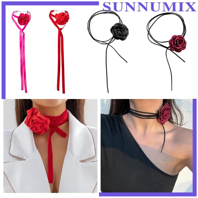 Vòng Cổ Choker Họa Tiết Hoa Thanh Lịch Dành Cho Nữ