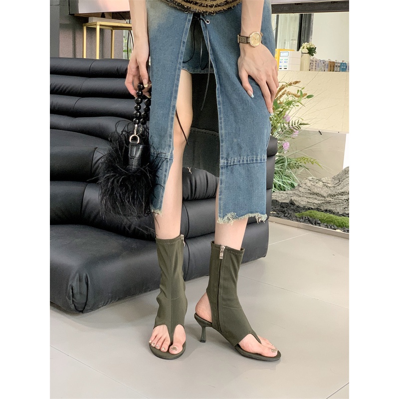 Sandal Cao Gót Hở Ngón Thiết Kế Mới Thời Trang 2023 Dành Cho Nữ