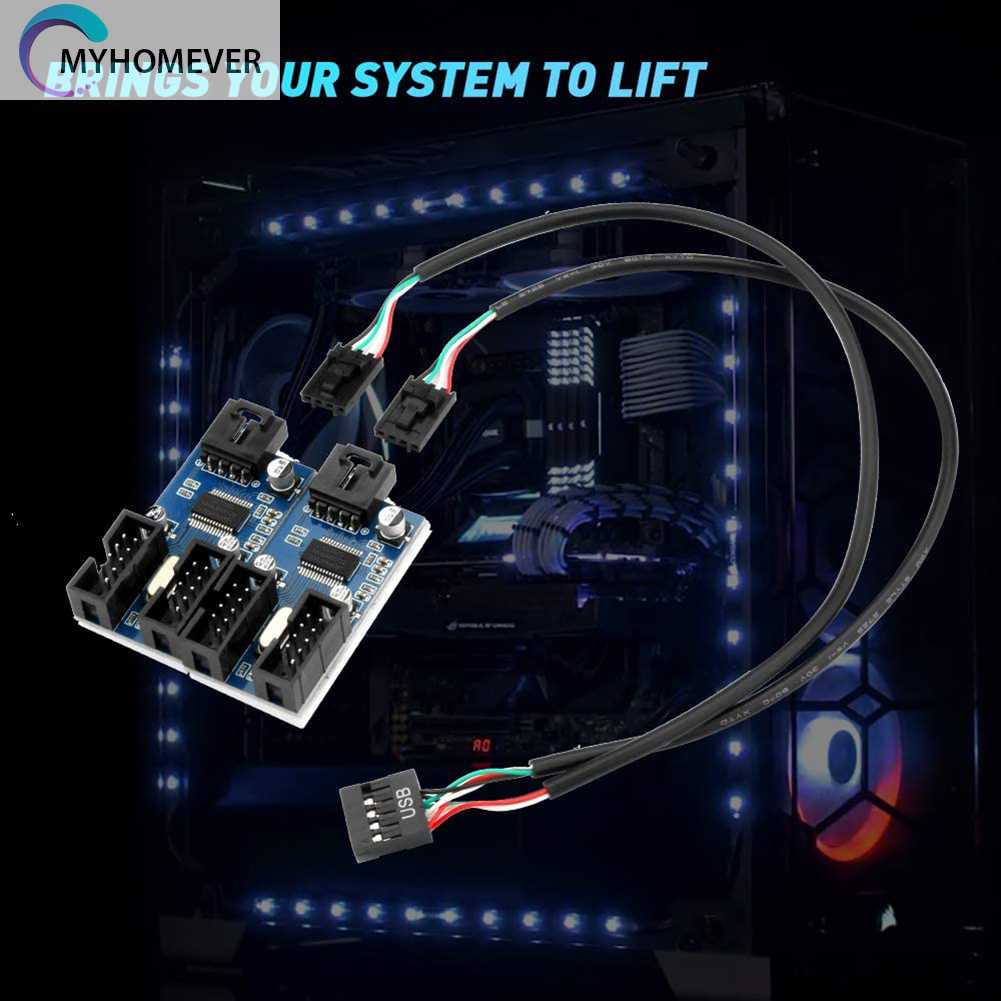 Dây Cáp Nối Bo Mạch Chủ 1 / 2 Cổng USB 9 Pin