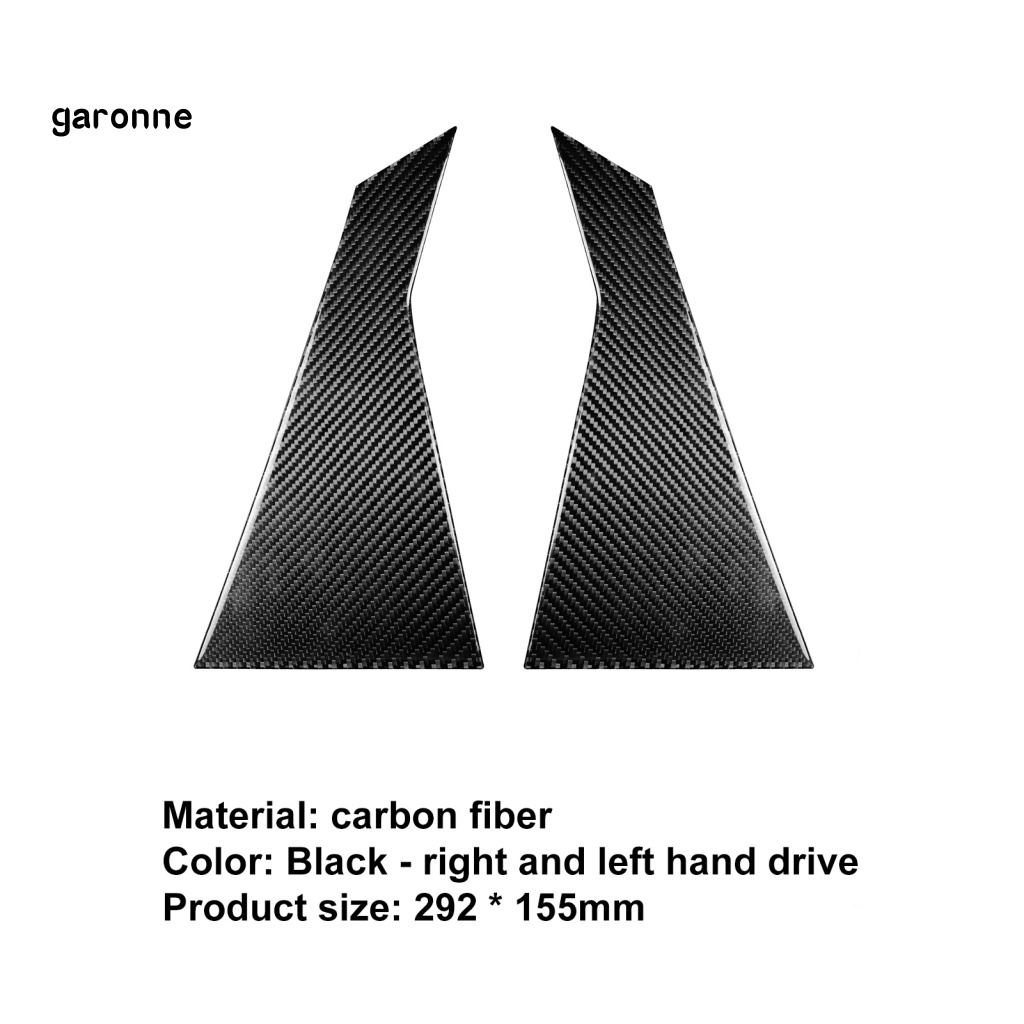 Set 2 Viền Chữ A Bằng Sợi Carbon Chống Nước Cho Infiniti FX 2009-2013 QX70 2014-up