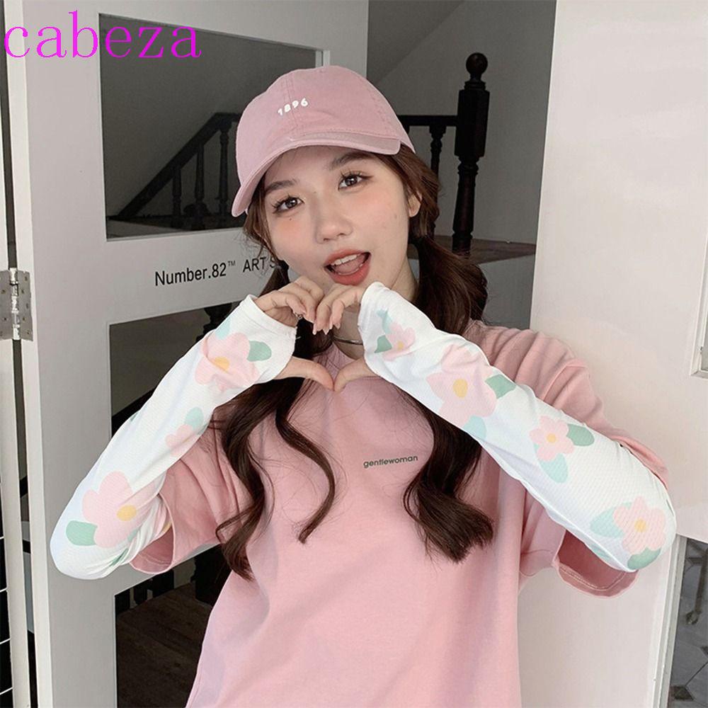 Găng Tay Chống Nắng / Tia UV Mỏng Họa Tiết Hoa Dễ Thương Cho Bé Gái