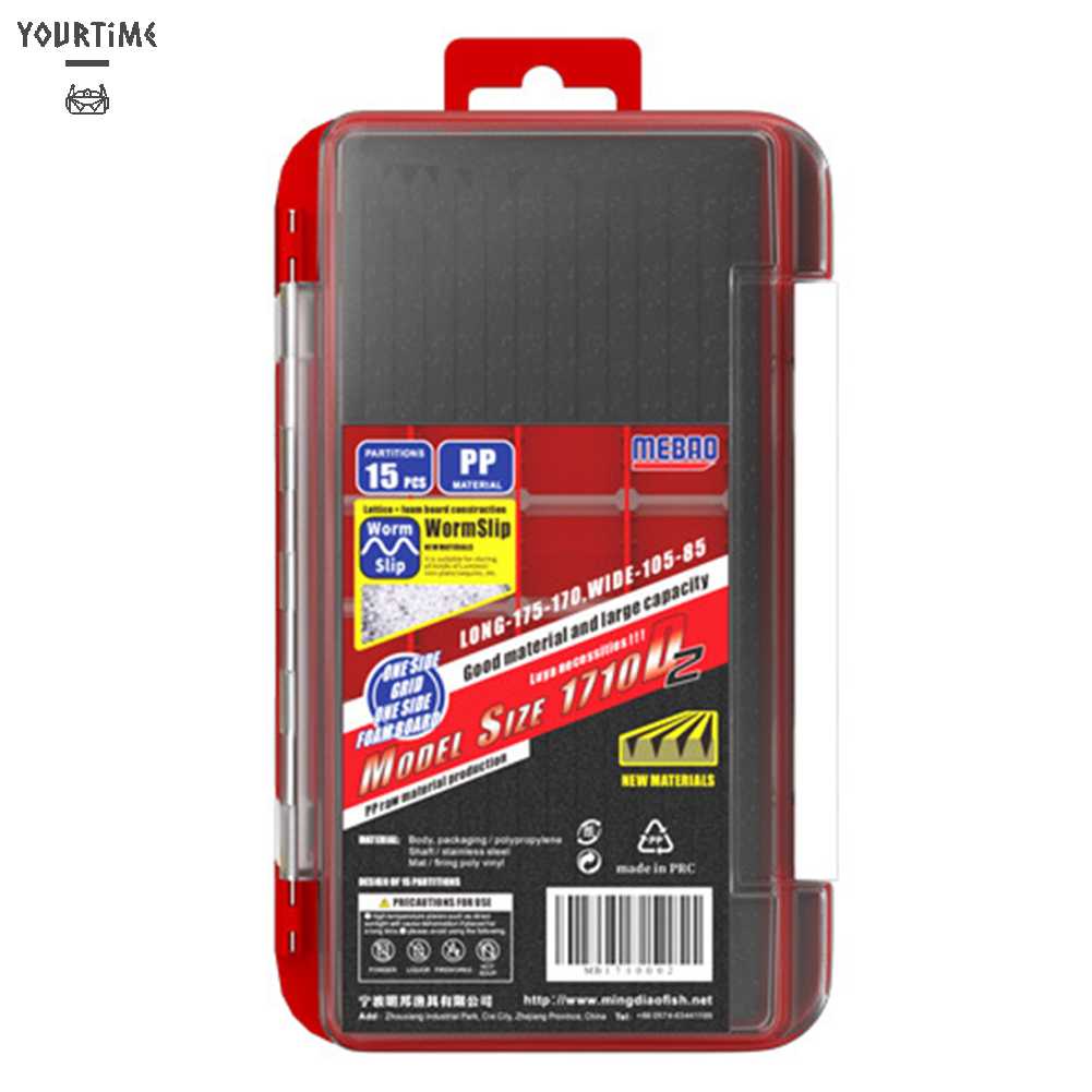 Hộp Đựng Mồi Câu Cá 2 Tầng Chống Thấm Nước Ốp