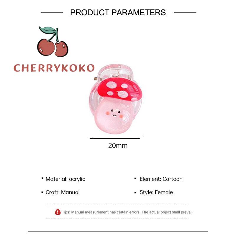 🍒🍒CHERRYKOKO Kẹp Tóc Cỡ Nhỏ Họa Tiết Hoạt Hình Dễ Thương Thời Trang Mùa Hè Cho Bé Gái
