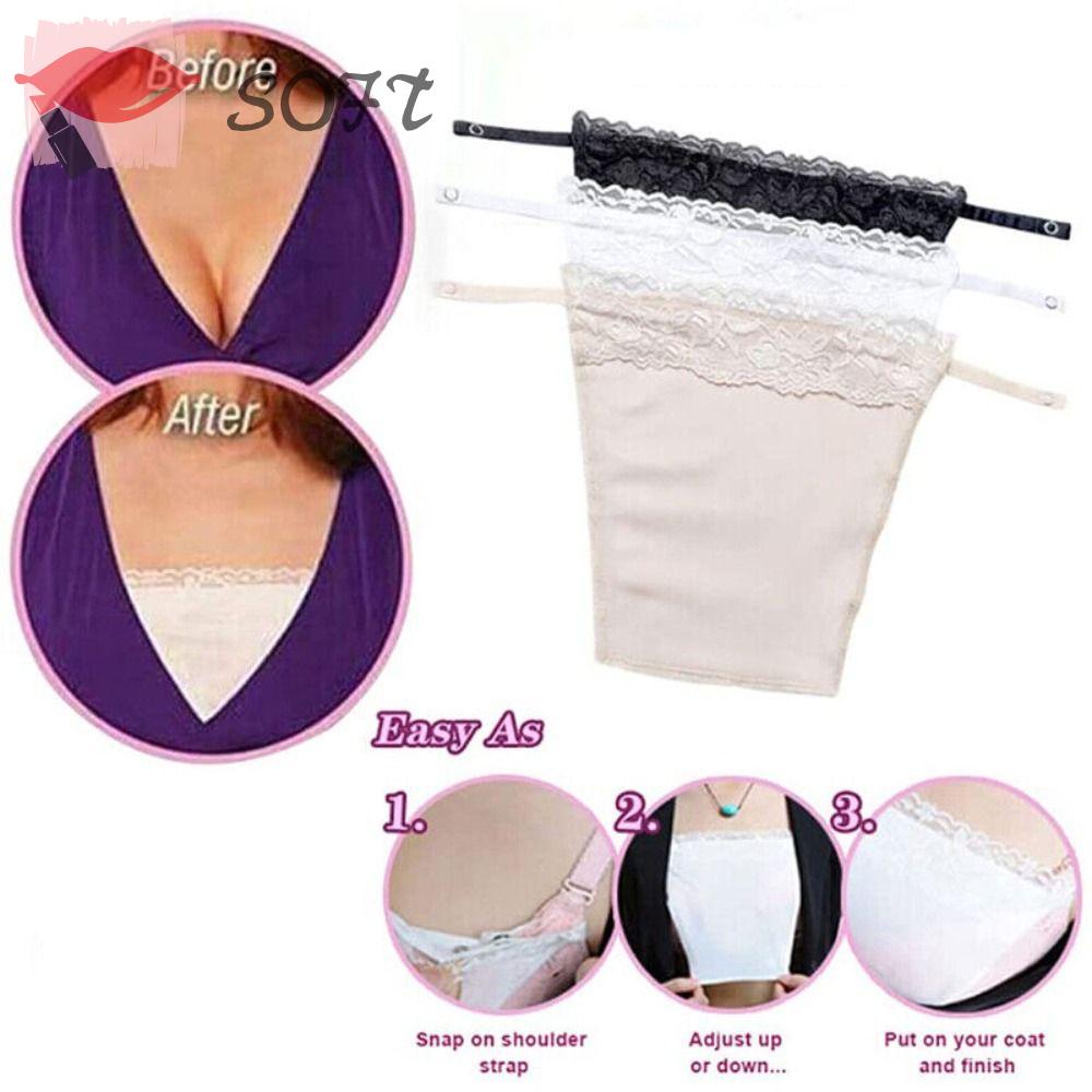 Softness Mock Áo hai dây Quấn Ngực Phối Ren Kẹp Ngăn Chặn Mock Dành Cho Nữ