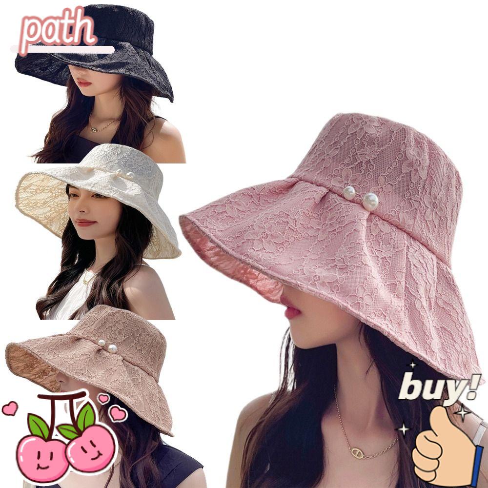 Mũ Ren Rộng Vành Chống Tia UV Thời Trang Mùa Hè Có Thể Gấp Gọn Tiện Dụng