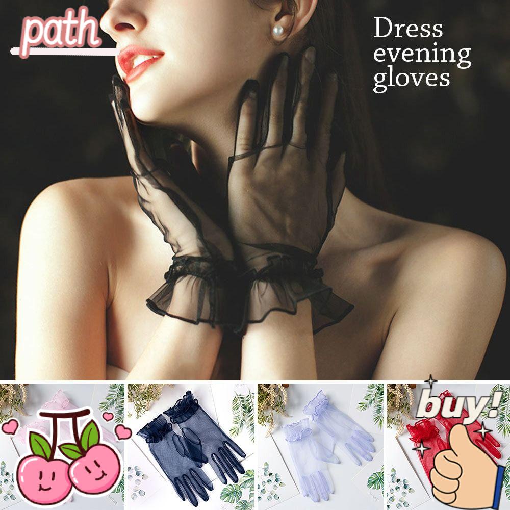 1 Cặp Găng Tay Ren Siêu Mỏng Dùng Cho Cô Dâu Trong Tiệc Cưới