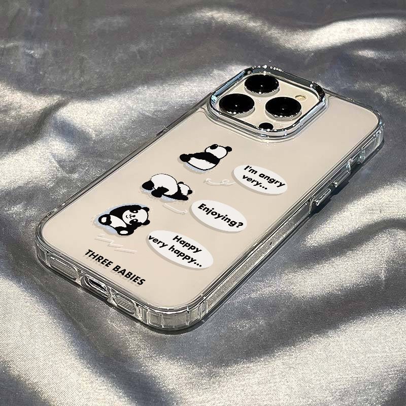 ✅Ốp Điện Thoại Mềm Chống Sốc In Chữ Tiếng Anh Và Gấu Nhỏ Cho Apple / 14proins Style 713iPhone12 8plus max 11 IWN7