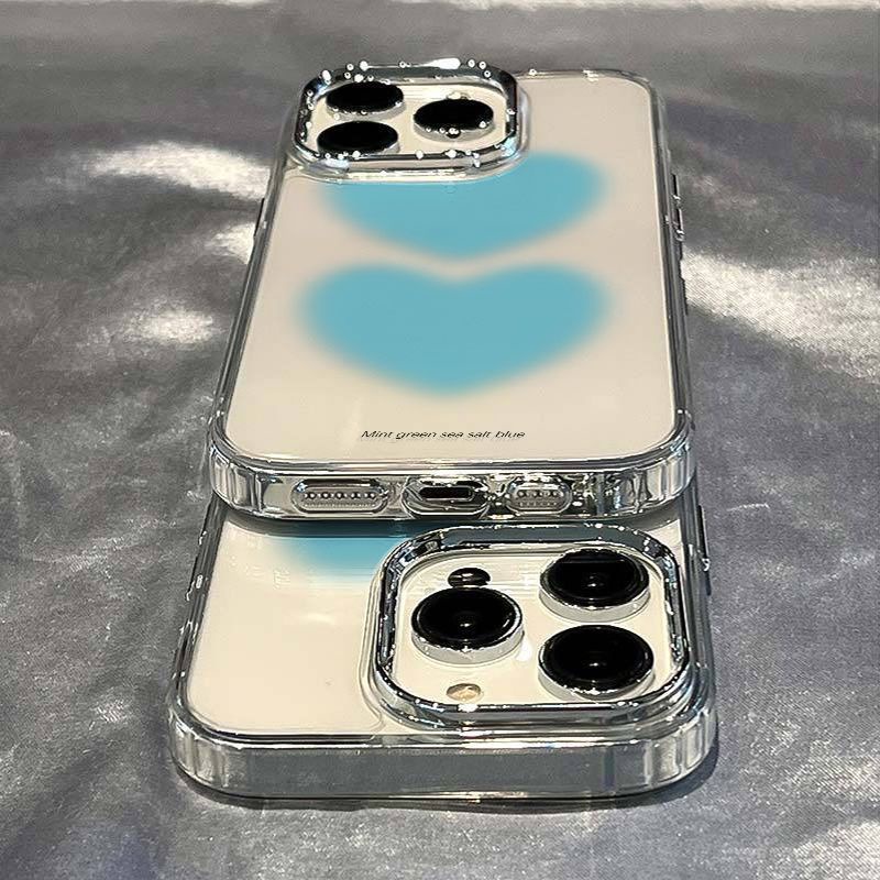 ✅Plus Ốp Điện Thoại Mềm Chống Sốc Họa Tiết Trái Tim Đơn Giản Cho Iphone 8 13 11 14pro 12 7In