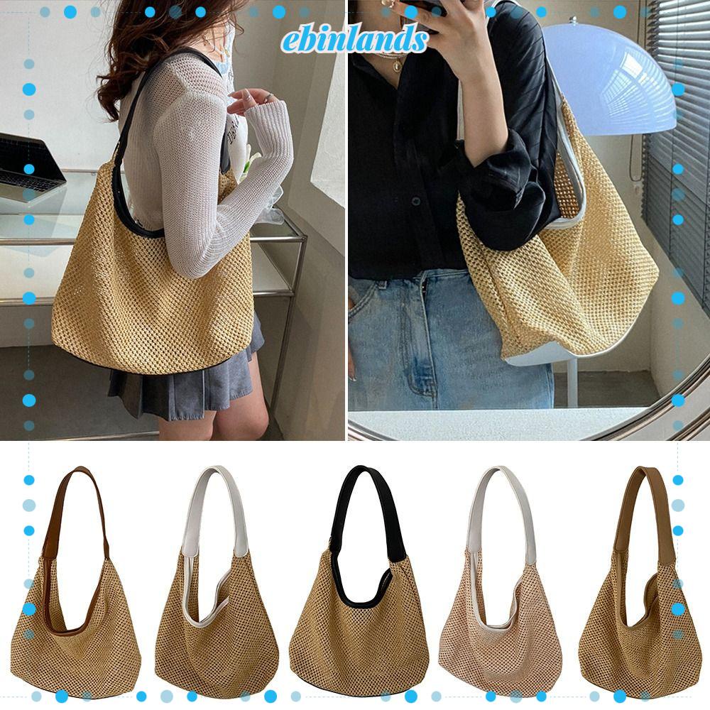 Túi Cói Đeo Vai Sức Chứa Lớn Thời Trang Cho Nữ