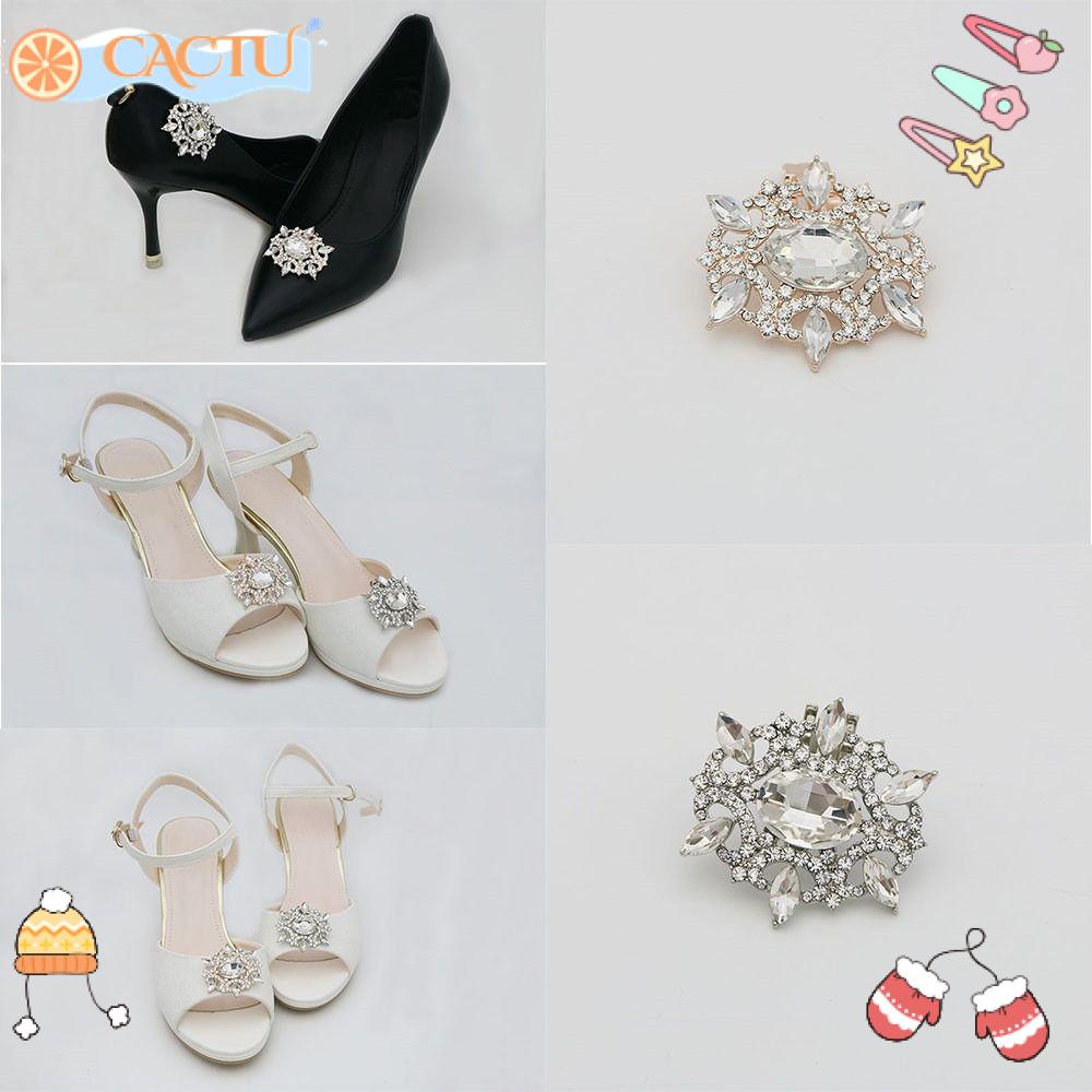 CACTU 1 Phụ Kiện Trang Trí Giày Đính Đá Cho Cô Dâu Ngày Cưới
