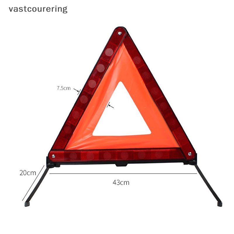 Miếng Dán Phản Quang Hình Tam Giác Màu Đỏ Cảnh Báo An Toàn Khẩn Cấp Cho Xe Hơi