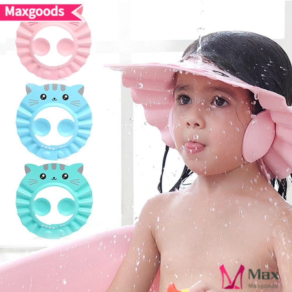 Mũ Chắn Nước Gội Đầu Bảo Vệ Tai Điều Chỉnh Được Cho Bé Sơ Sinh