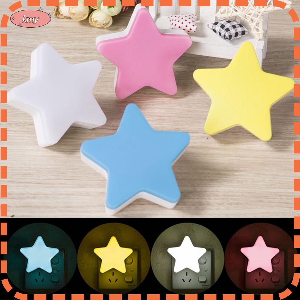 Đèn Ngủ Mini Cảm Biến Ánh Sáng Hình Ngôi Sao Dễ Thương
