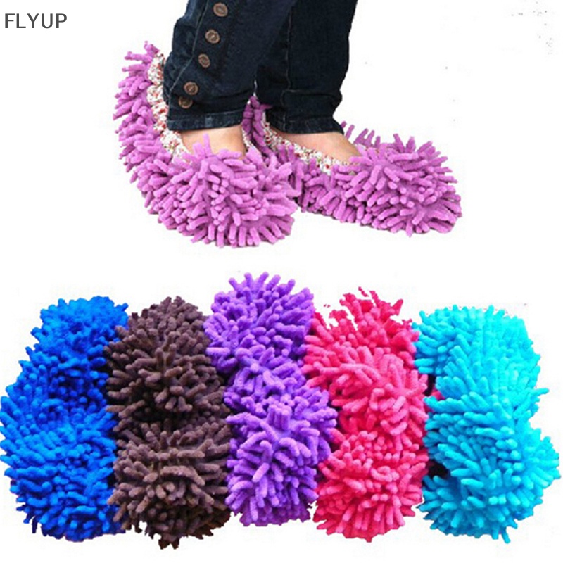 Flyup Mới 1 Cái Dép Lau Sàn Nhà Che Phủ Sàn Nhà Sạch Sẽ Không Cần Khoan Lỗ