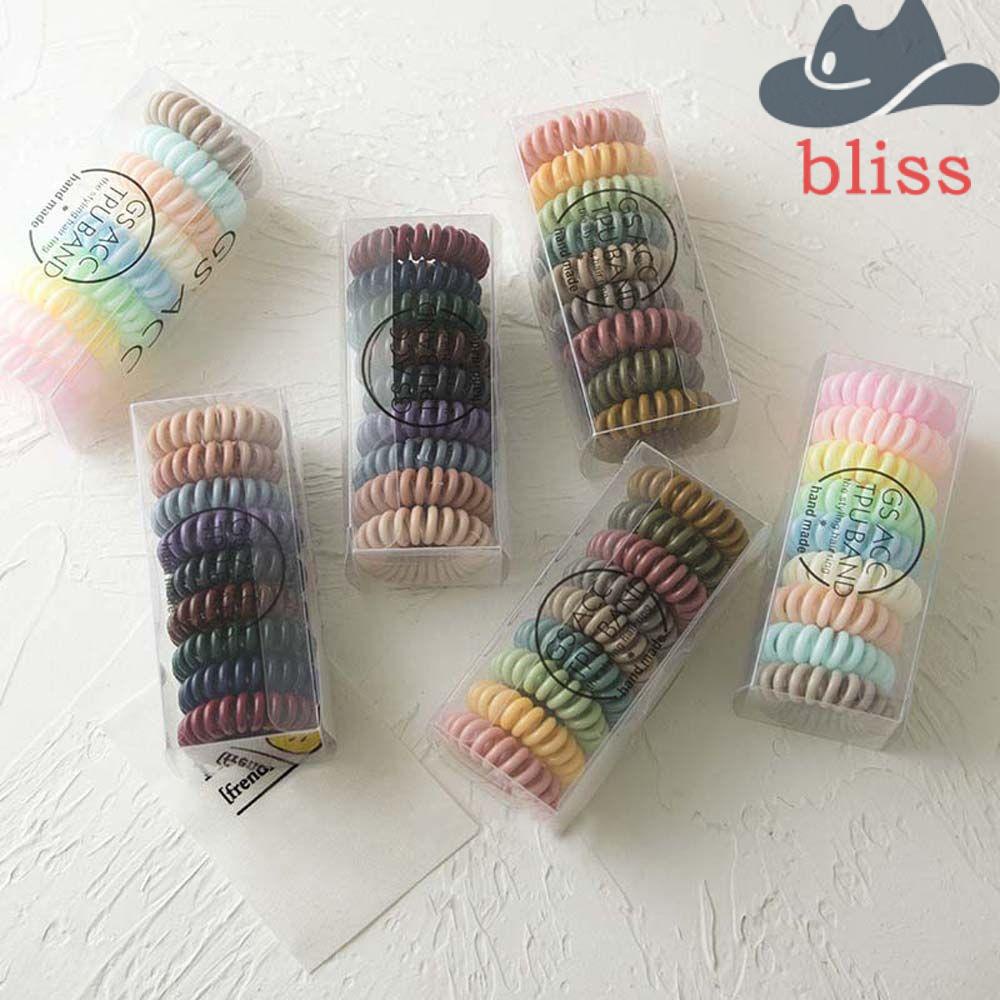 Dây Buộc Tóc Co Giãn Màu Sắc Kẹo Ngọt Phong Cách Hàn Quốc