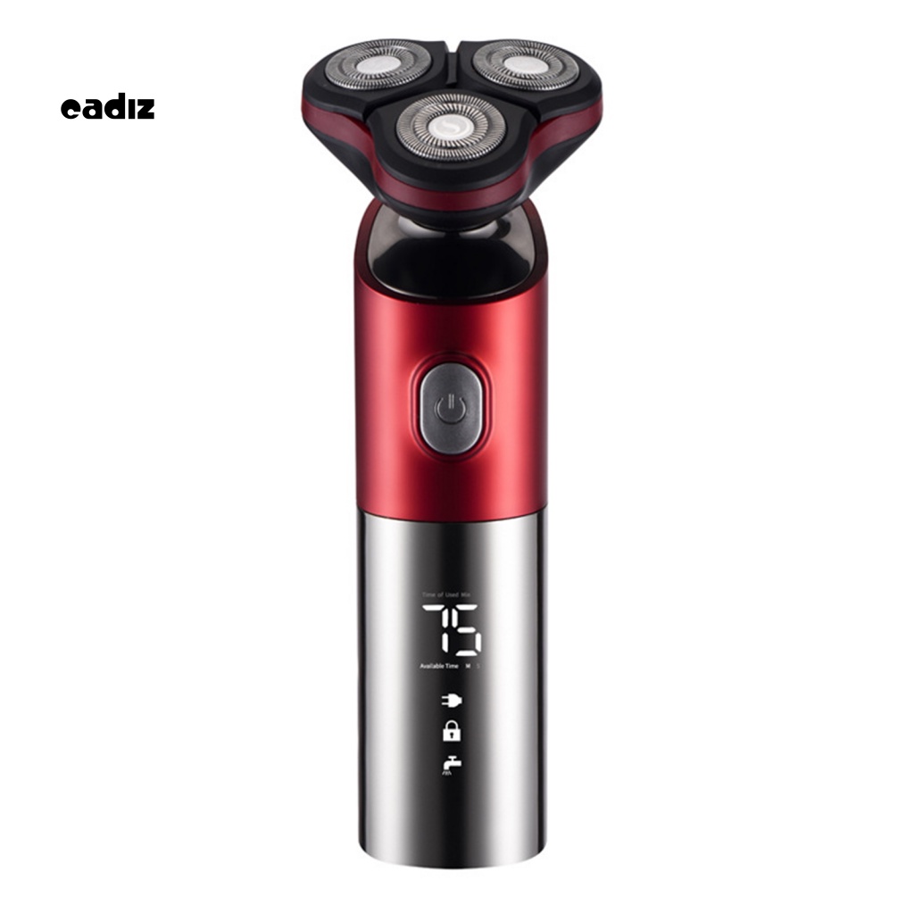 1 Bộ Tông Đơ Cạo Râu Khô / Ướt Dạng Xoay Tích Hợp Đèn LED Có Thể Sạc Lại Bằng Cổng USB