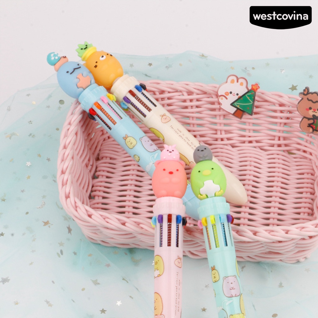 [WSTN] [WSTN]✎Bút Bi Họa Tiết Hoạt Hình Nhanh Khô Không Mùi Tiện Dụng