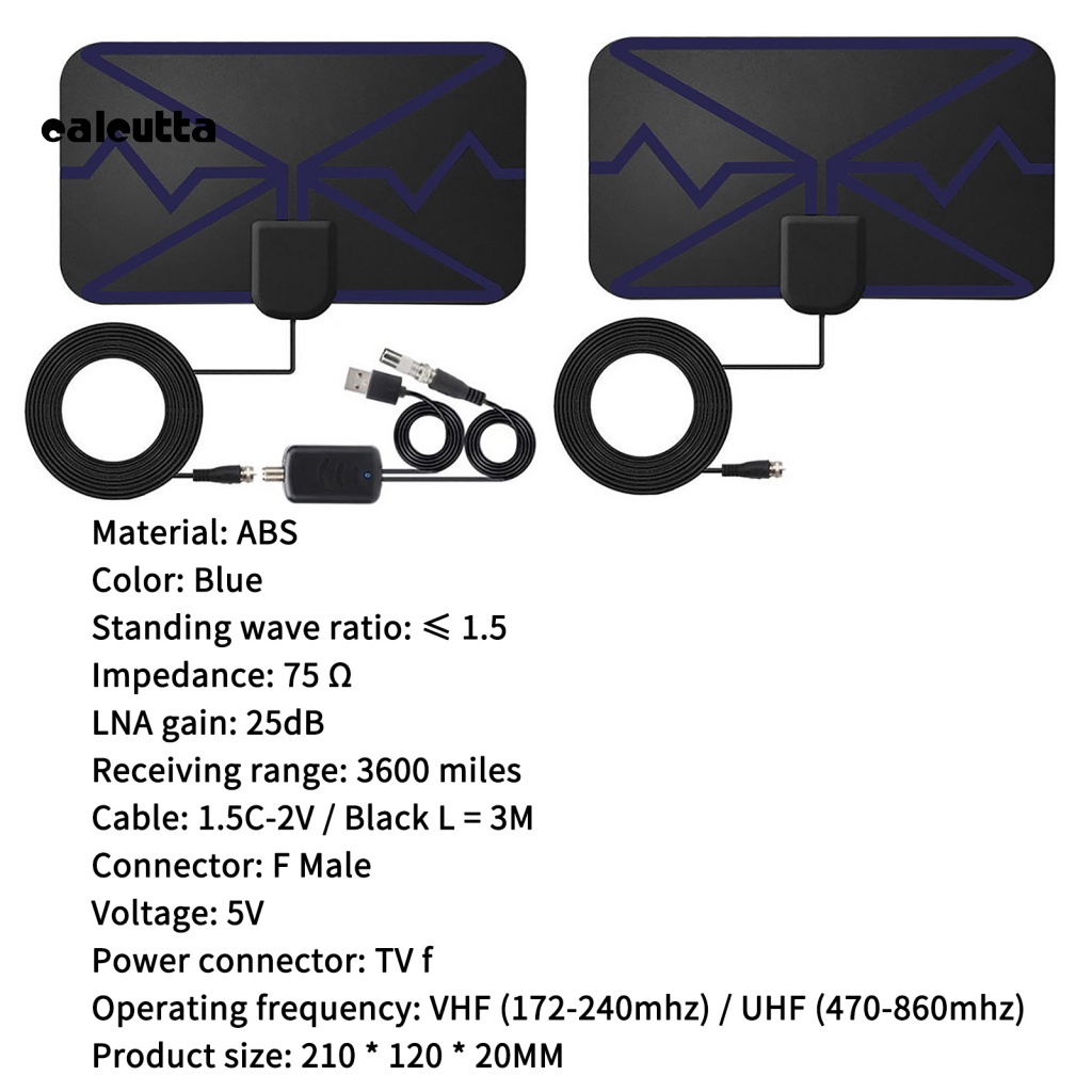 Ăng Ten TV Độ Phân Giải Cao 360 Độ 3600 Dặm 4K DVB-T2 Dùng Chơi Game Trong Nhà