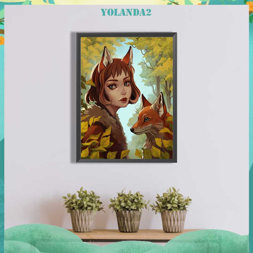 Bộ Tranh Đính Đá 5D Họa Tiết Hoạt Hình Động Vật Độc Đáo DIY Dùng Trang Trí Nhà Cửa