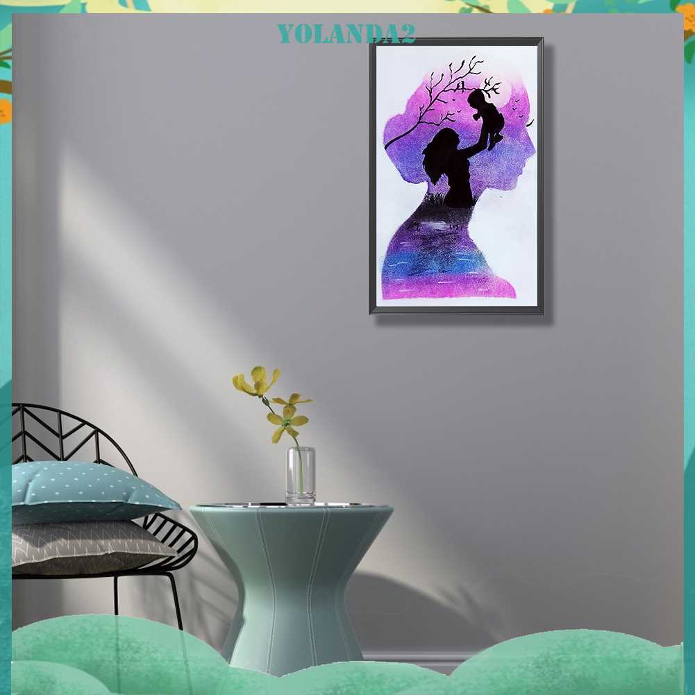 Tranh Đính Đá Kim Cương Toàn Bộ 5D DIY Hình Vẽ Trừu Tượng Trang Trí Nhà Cửa