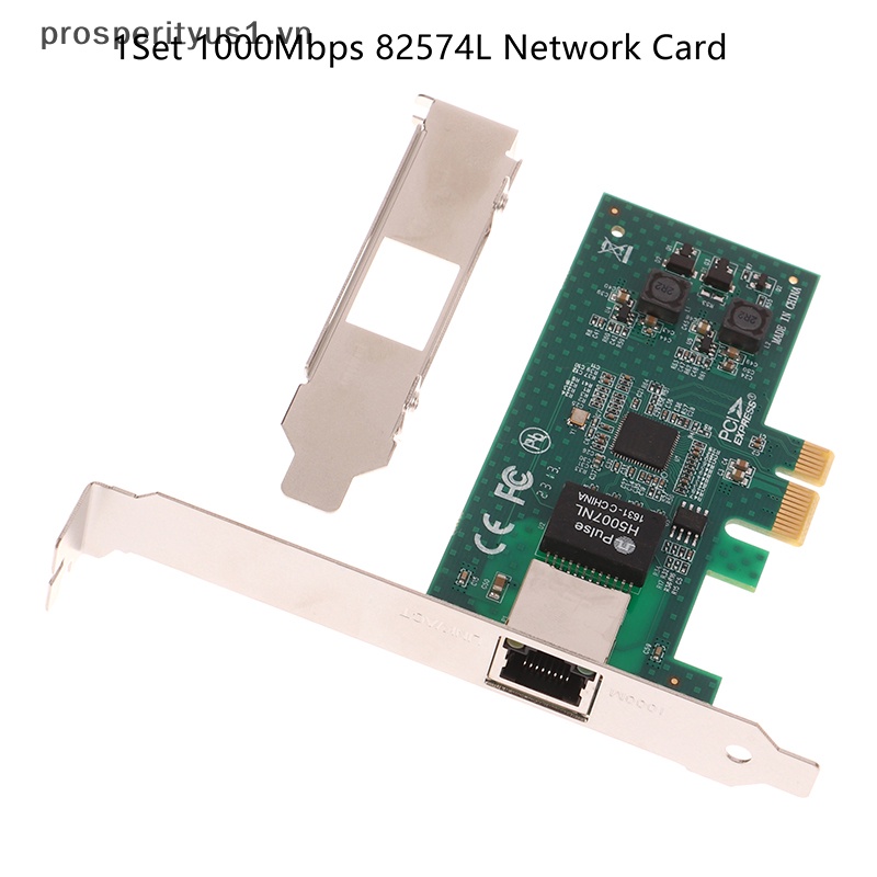 1 Bộ Điều Hợp Mạng Gigabit Ethernet 82574L PCI-E X1 RJ-45 LAN prosperityus1 [1Set 1000Mbps]