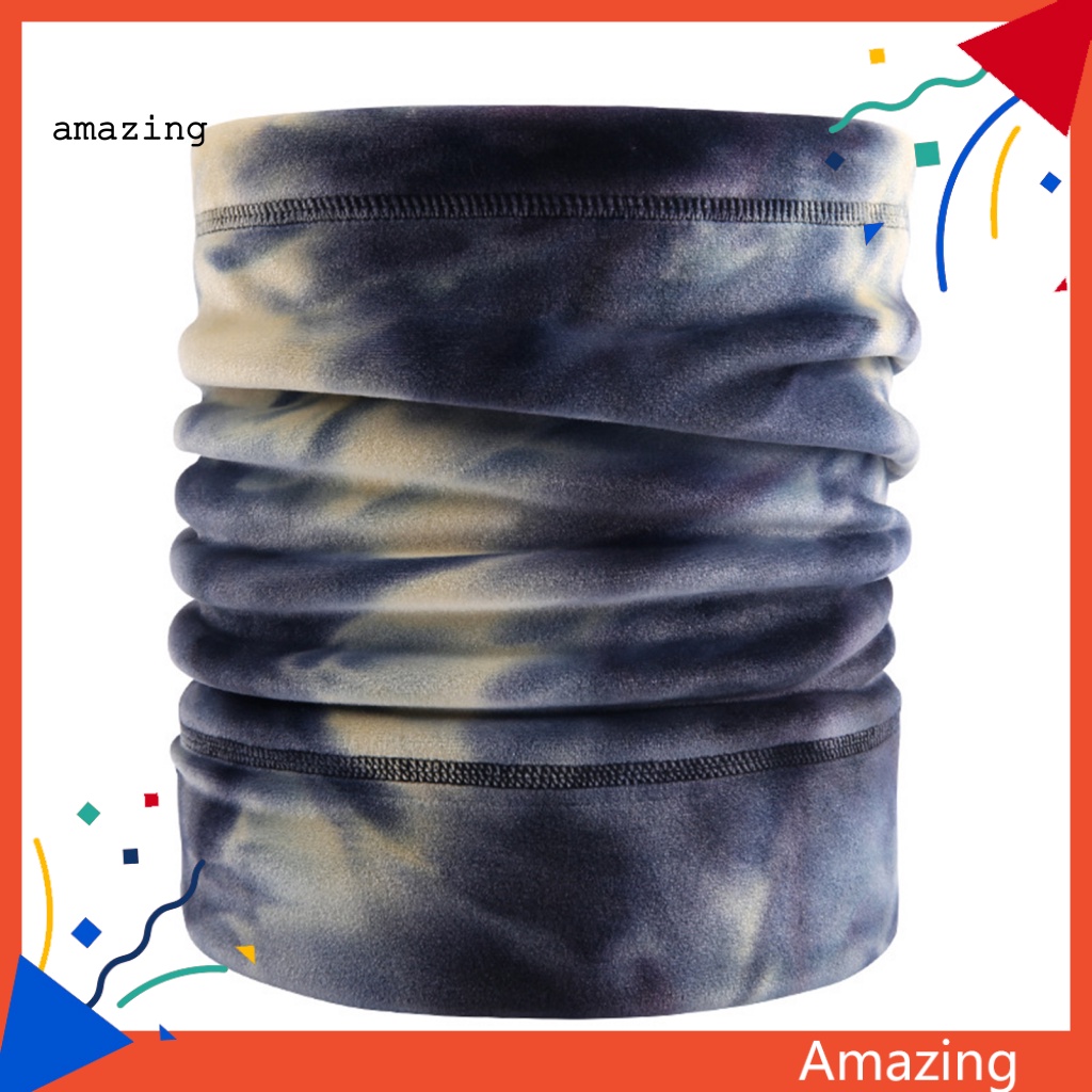 Khăn Choàng Cổ Co Giãn Giữ Ấm In Họa Tiết Màu Gradient Thời Trang