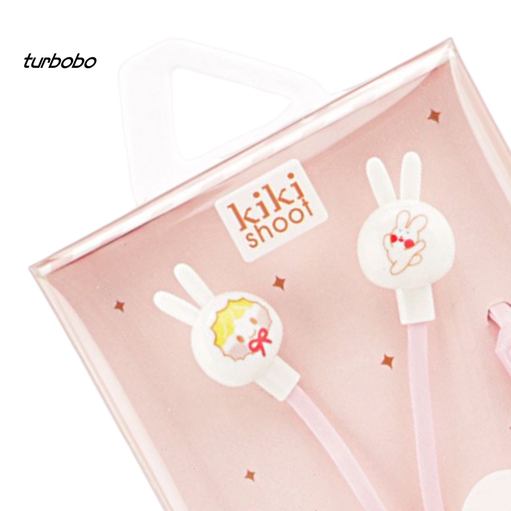 Tai Nghe Có Dây HD-compatible Calling Kèm Hộp Đựng Hình Thỏ Hoạt Hình 3.5mm