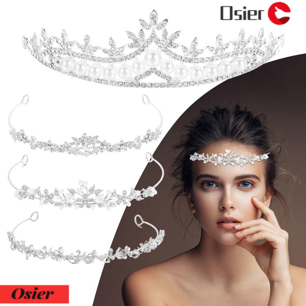 1 Phụ Kiện Cài Tóc Thời Trang Dự Tiệc Cưới Cho Bạn Gái|Băng Đô Vương Miện Cài Tóc