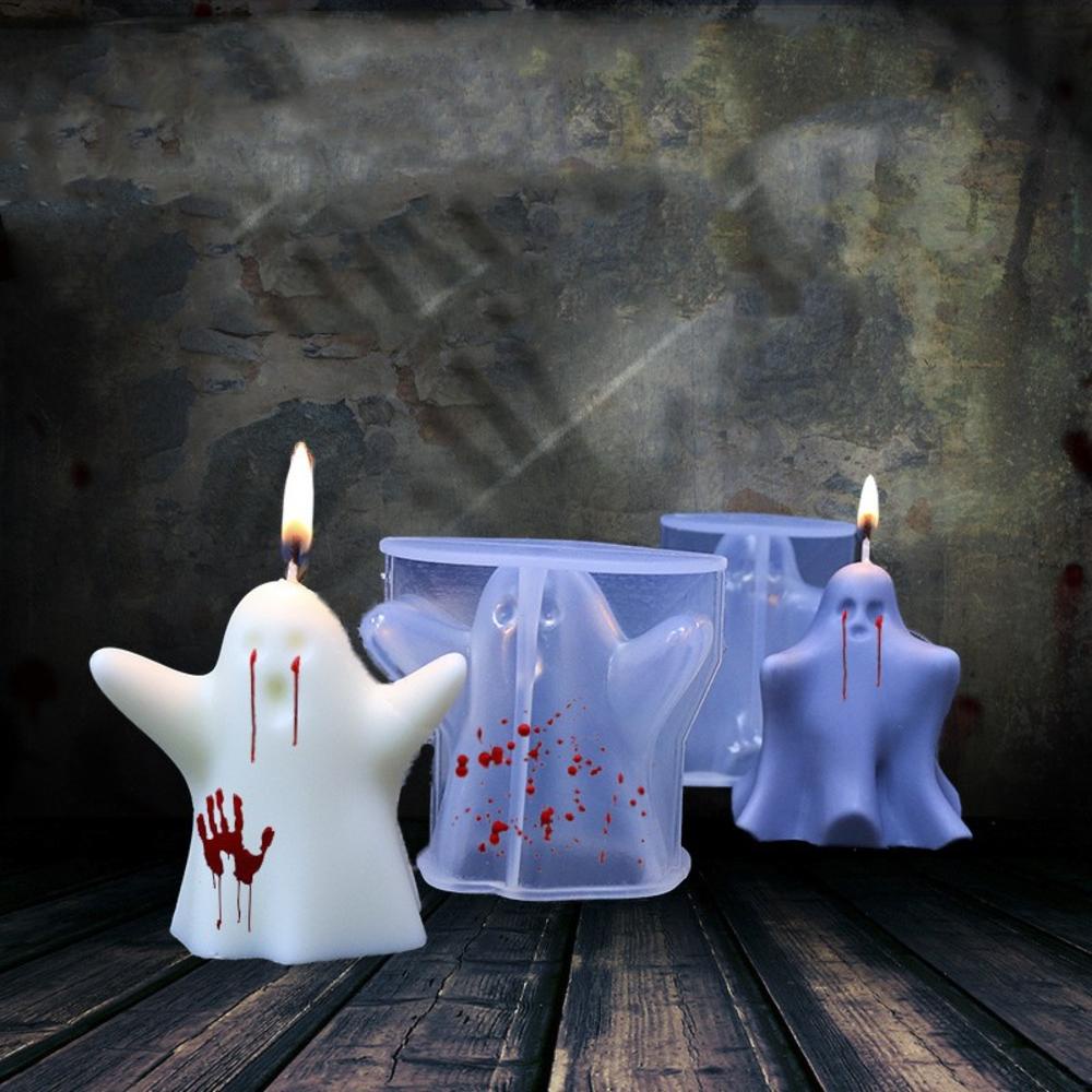 Khuôn Làm Xà Phòng / Sô Cô La Bằng Silicone Hình Ma 3D DIY