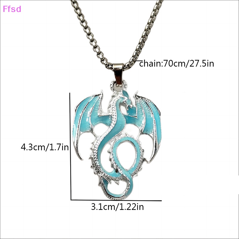 {Ffsd} Vòng cổ Mặt Hình Rồng Phát Sáng Trong Bóng Tối Phong Cách Gothic Punk Làm Quà Tặng Halloween Cho Nam Và Nữ
