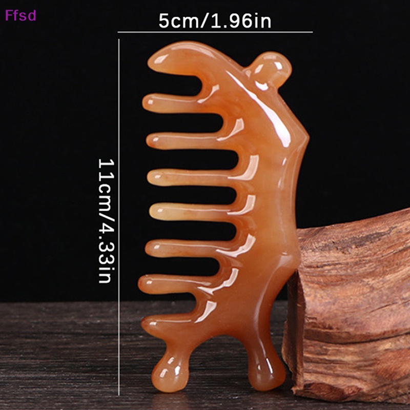 1 Lược Chải Tóc Mát Xa Da Đầu Răng Thưa Bằng Nhựa Resin