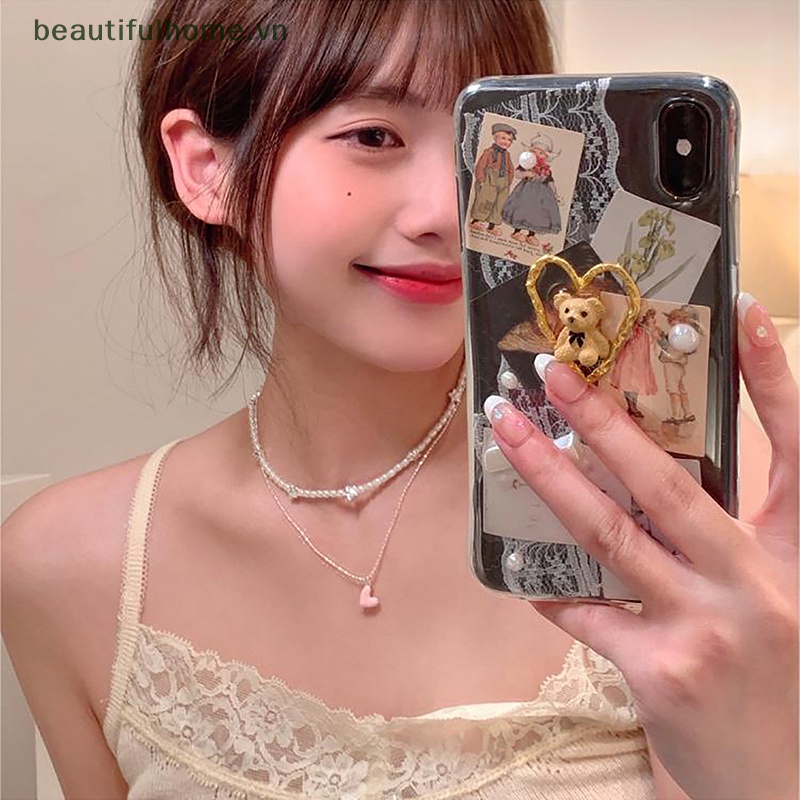 [beautifulhome] Vòng cổ Chuỗi Hạt Ngọc Trai / Ngôi Sao / Trái Tim Xinh Xắn Ngọt Ngào Thời Trang Cho Nữ [beauty]