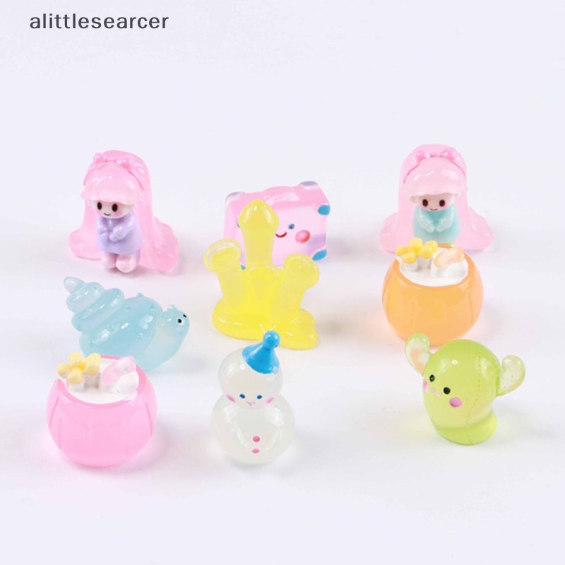 Mô Hình Ốc Sên / Người Tuyết / Ốc Sên Hoạt Hình 3D Phát Sáng Trang Trí Tiểu Cảnh / Nhà