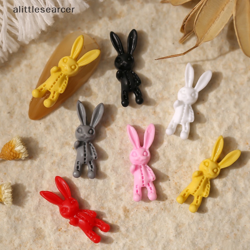 Er Set 50 Phụ Kiện Trang Trí Móng Tay Thỏ Hồng Dễ Thương Cá Tính Phong Cách hip hop