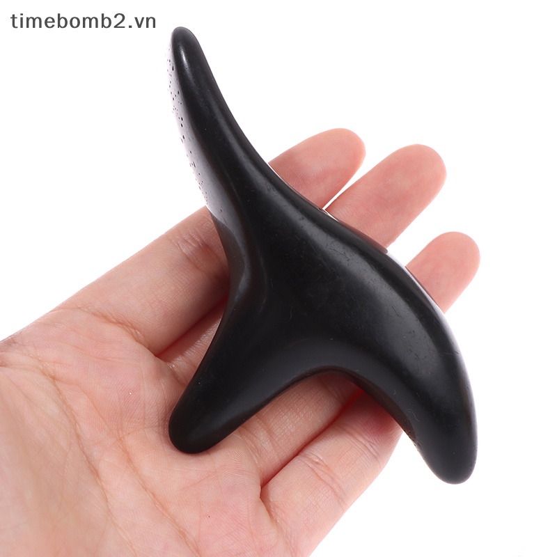 {Timebomb} Dụng Cụ Châm Cứu Shiatsu Mát Xa Chân Bằng Nhựa Resin Hổ Phách Hình Tam Giác