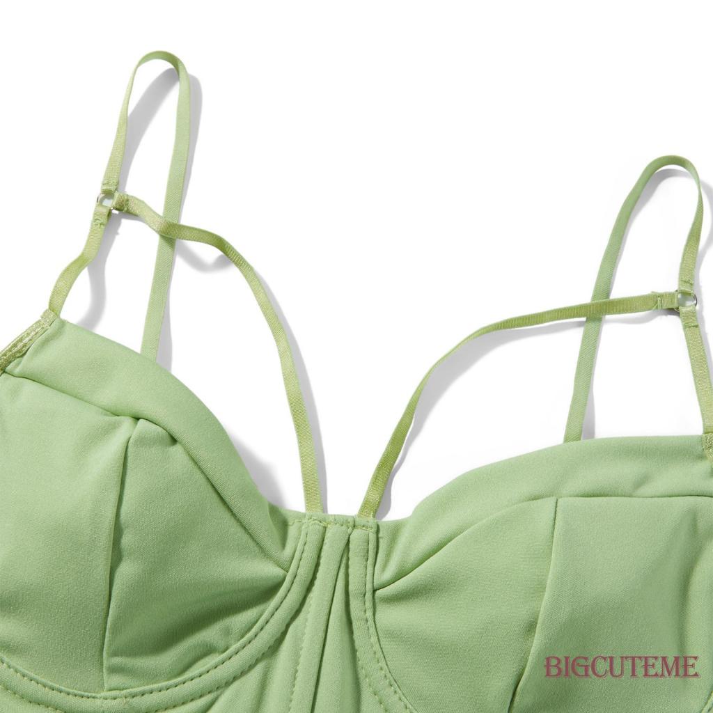 Áo Croptop Hai Dây Màu Sắc Thời Trang Cho Nữ