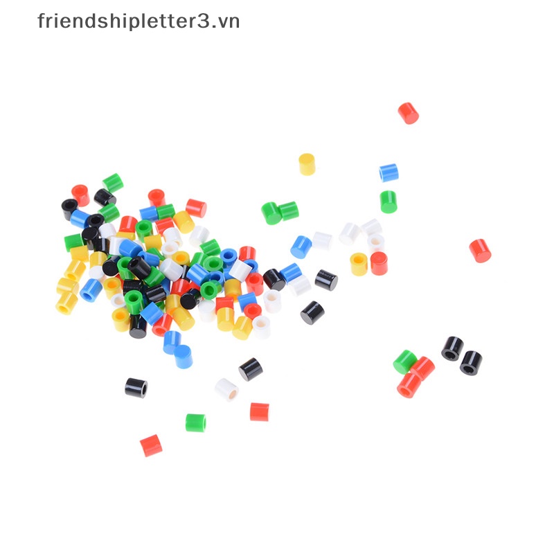 Set 100 Nắp Công Tắc Nút Nhấn Bằng Nhựa 6 * 6mm