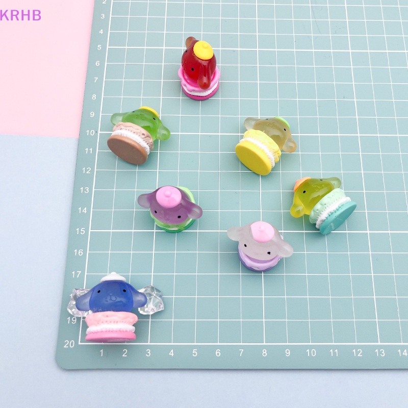 Set 5 Phụ Kiện Trang Trí Ốp Điện Thoại Hình Chú Chó Cinnamon 3D Phát Quang Độc Đáo Mới