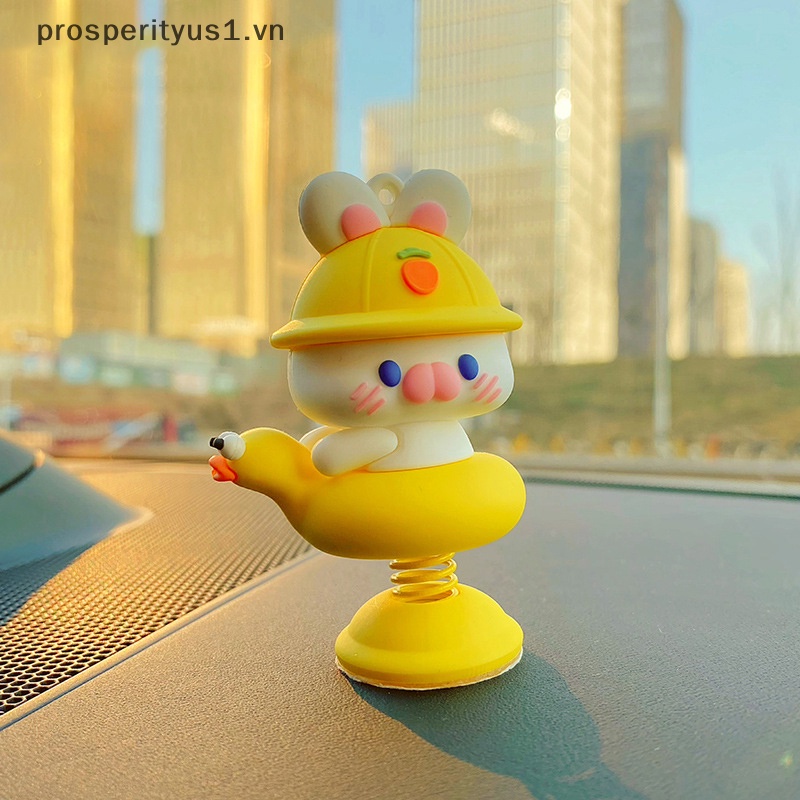 [prosperityus1] Đồ Chơi Lò Xo Lắc Đầu Hình Động Vật Hoạt Hình Dễ Thương Làm Quà Tặng Nội Thất Ô