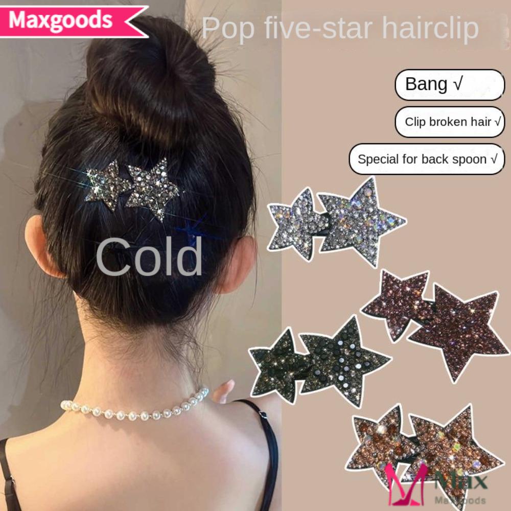 Bộ 5 Kẹp Tóc Hình Ngôi Sao Năm Cánh Thời Trang|Kẹp Tóc Thiết Kế Xinh Xắn Thời Trang Cho Nữ