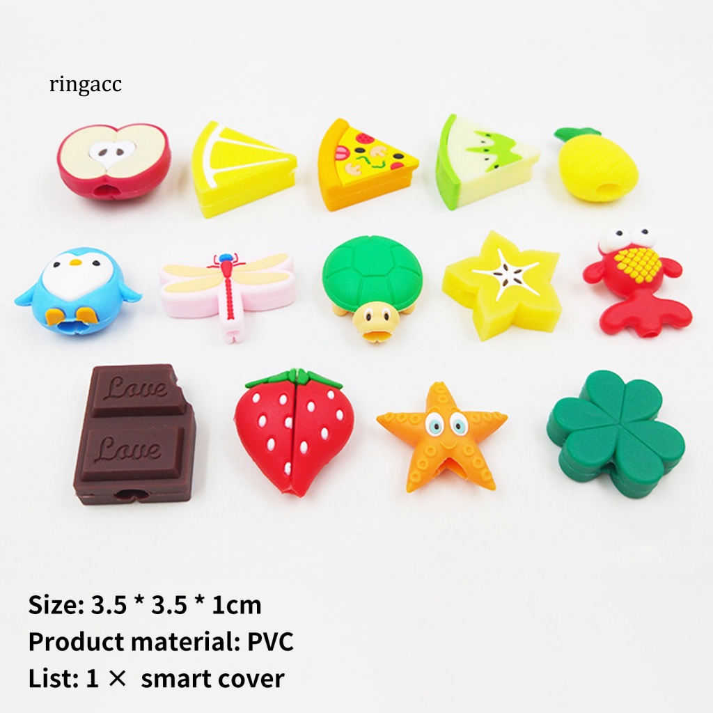 Vỏ Bọc Bảo Vệ Dây Cáp Dữ Liệu Chống Vỡ Thân Thiện Với Môi Trường Hình Hoạt Họa Dễ Thương Thông Dụng Cho Văn Phòng