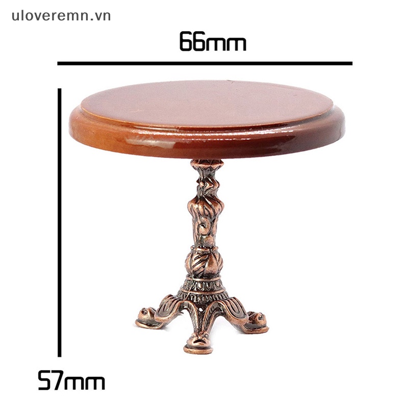 Bàn Vuông Mini Trang Trí Nhà Búp Bê Phong Cách Retro