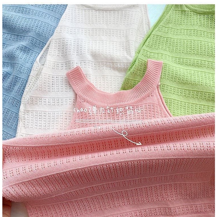 🍒muying🍒 Áo Ba Lỗ Cho Bé Gái, Áo Thun Hai Dây Bé Gái Mầu sắc, Áo Sát Nách thun tăm Hè Mềm, Co Giãn Tốt 12-40KG,  đủ size đến 40kg