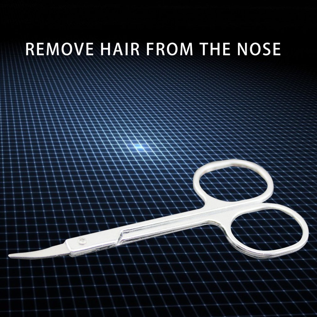 Nose Hair Scissors Small Eyebrow Cutter Stainless Steel Makeup Scissors