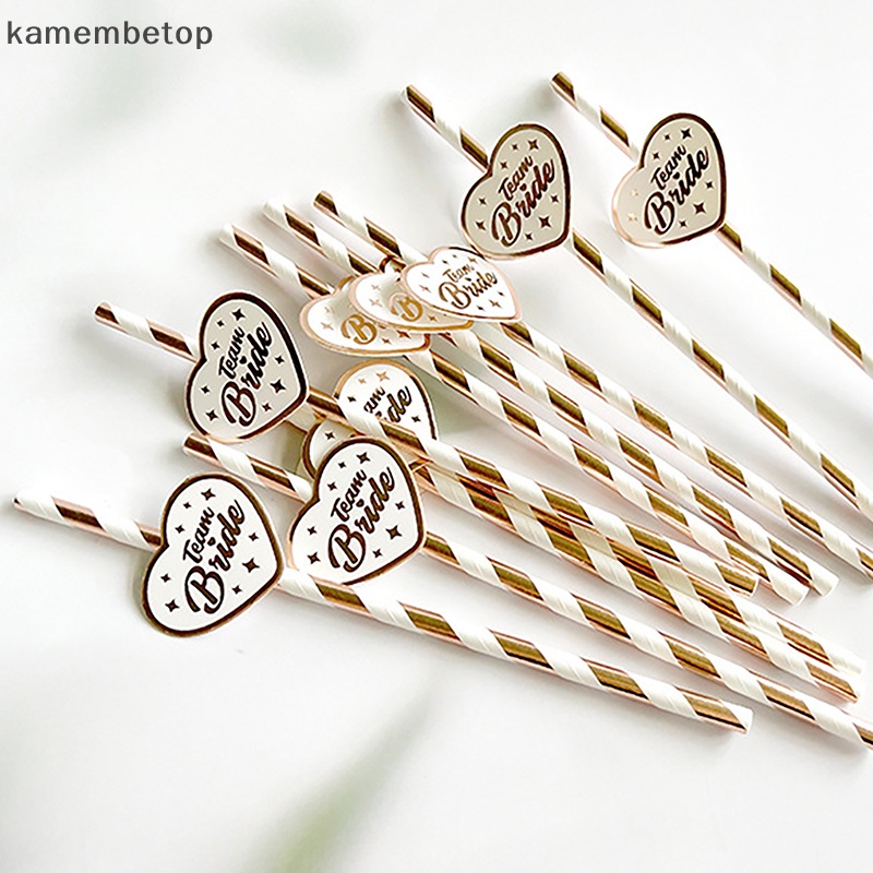 Bộ 10 Ống Hút Giấy In Chữ beto