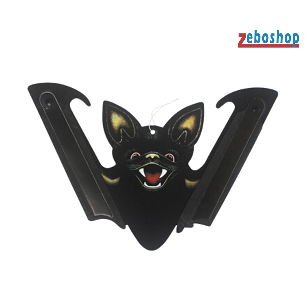 Phụ Kiện Treo Trang Trí Halloween Hình Dơi Hai Mặt Có Thể Gập Lại